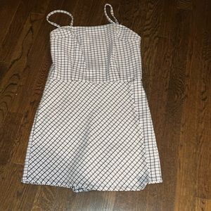 checkered romper/dress